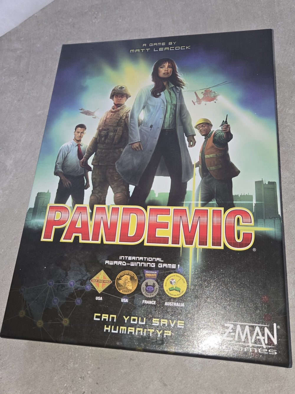 Pandemic Z-Man Games Save Humanity Board Game New Matt Leacock